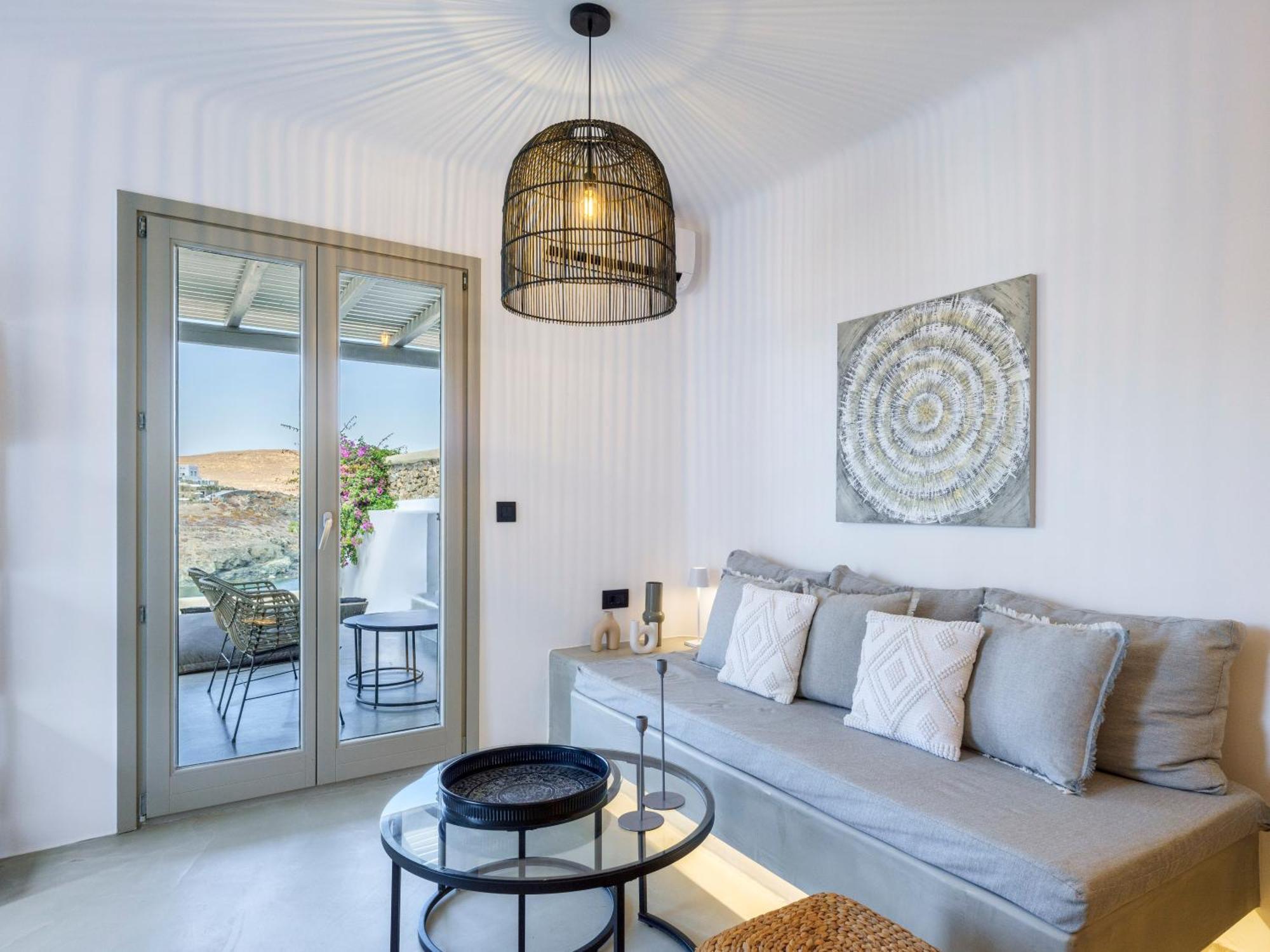 Mykonos Residence Villas & Suites Merchia Beach ภายนอก รูปภาพ