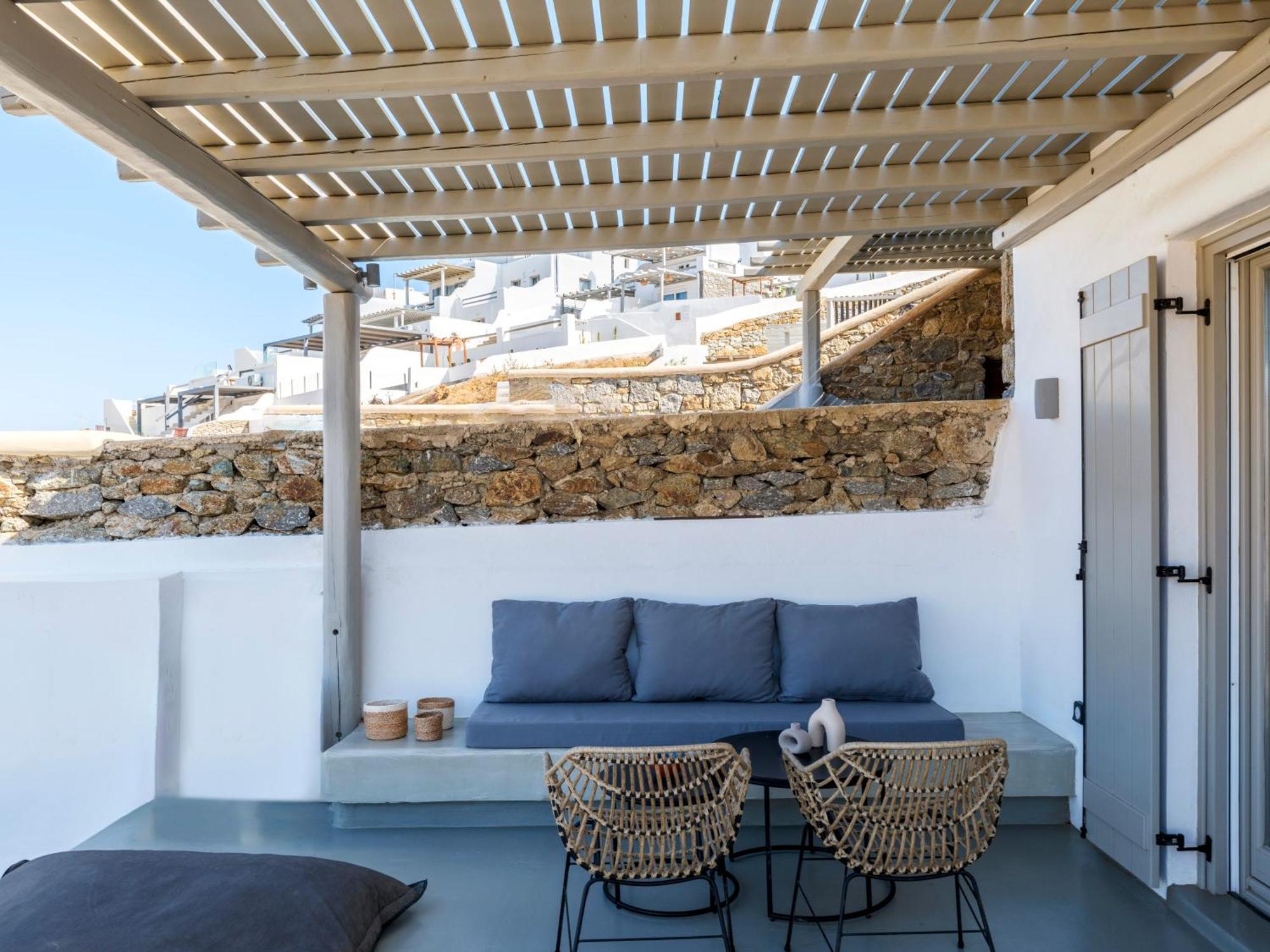 Mykonos Residence Villas & Suites Merchia Beach ภายนอก รูปภาพ