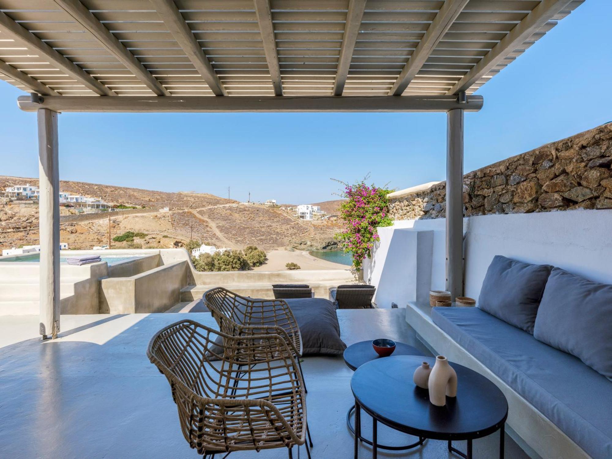 Mykonos Residence Villas & Suites Merchia Beach ภายนอก รูปภาพ