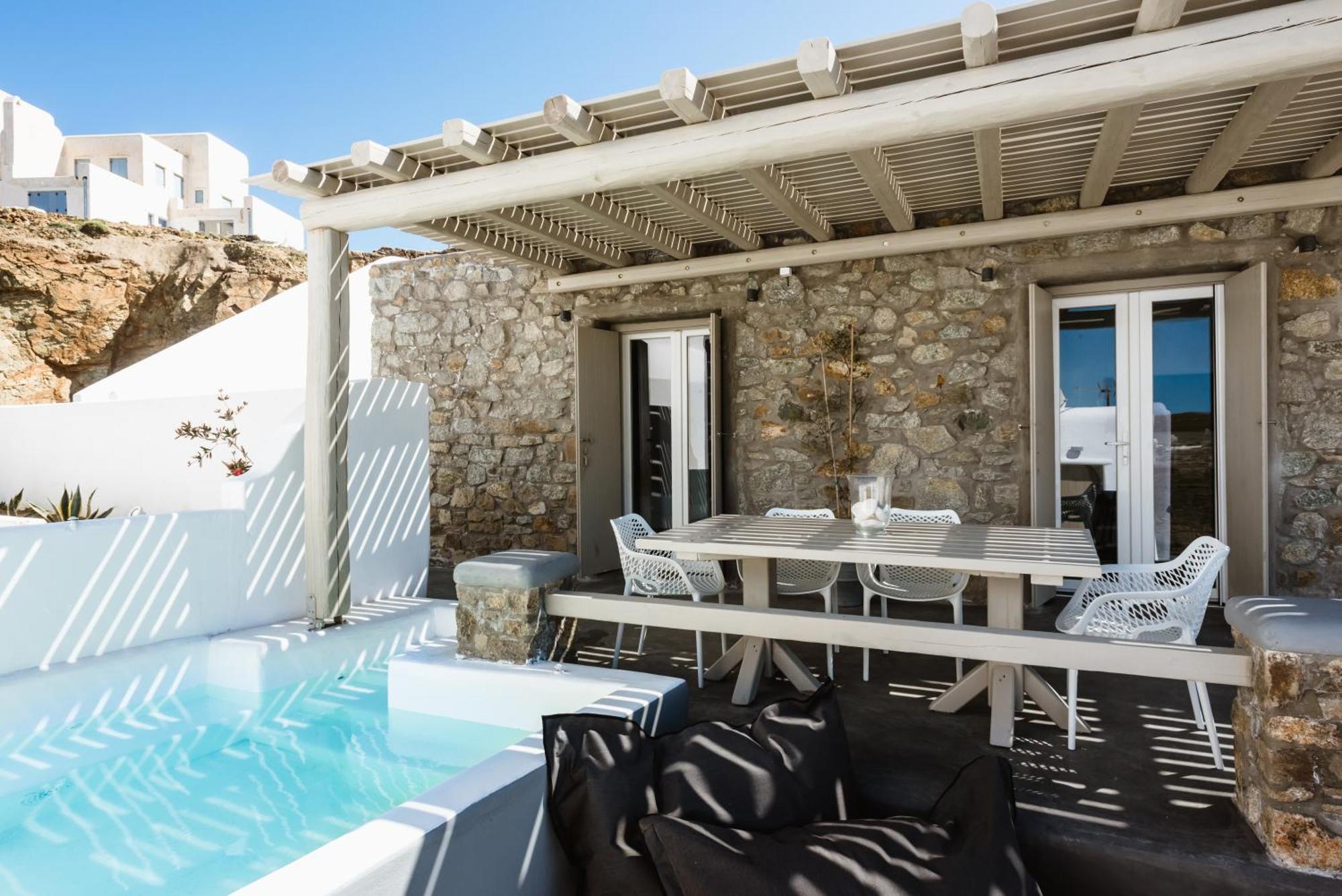 Mykonos Residence Villas & Suites Merchia Beach ภายนอก รูปภาพ