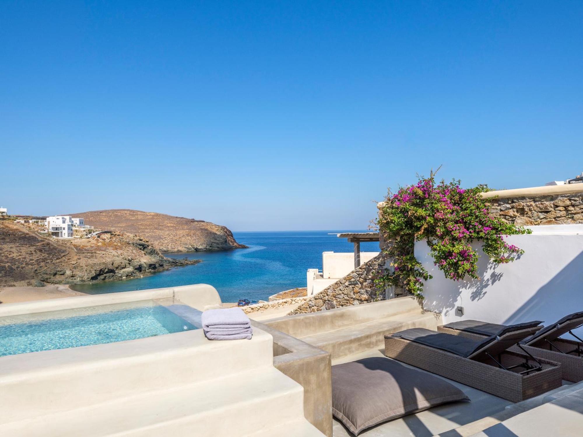 Mykonos Residence Villas & Suites Merchia Beach ภายนอก รูปภาพ