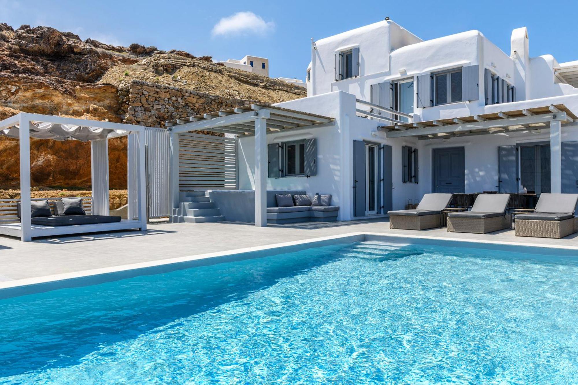 Mykonos Residence Villas & Suites Merchia Beach ภายนอก รูปภาพ