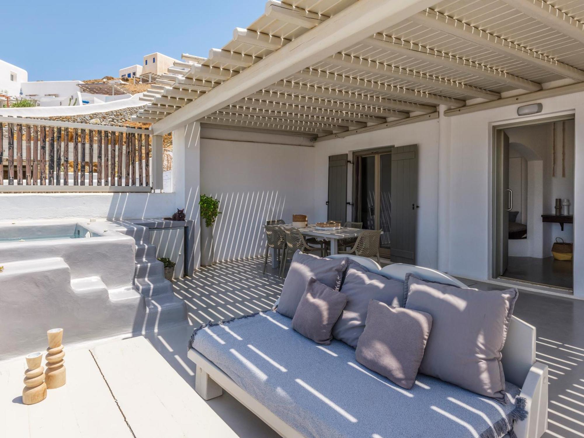 Mykonos Residence Villas & Suites Merchia Beach ภายนอก รูปภาพ