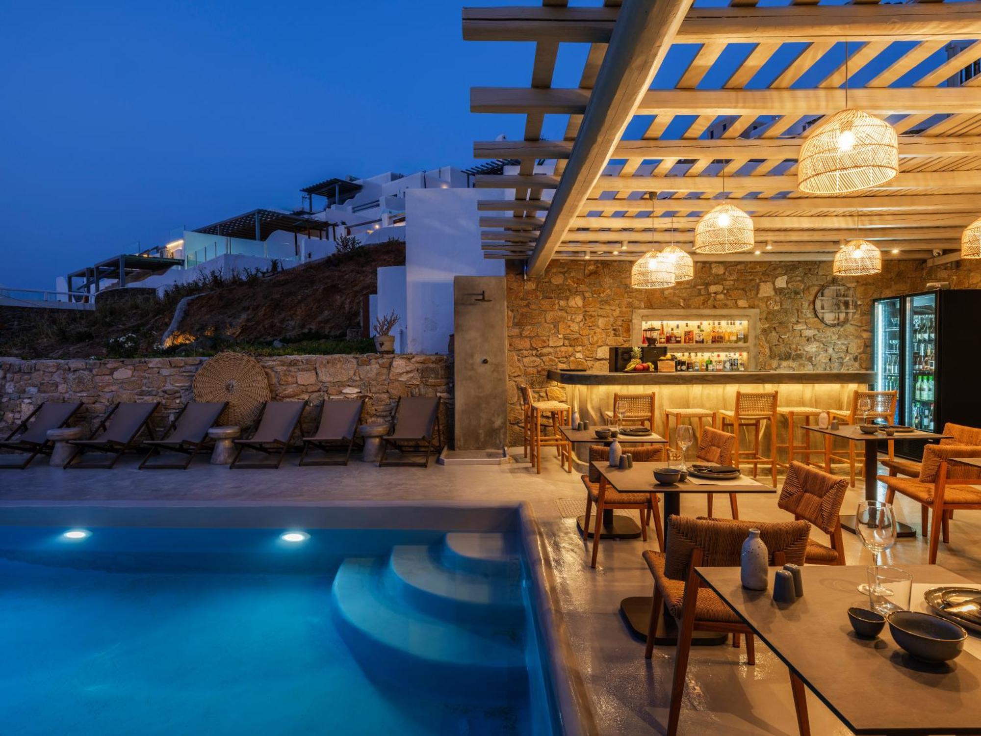 Mykonos Residence Villas & Suites Merchia Beach ภายนอก รูปภาพ