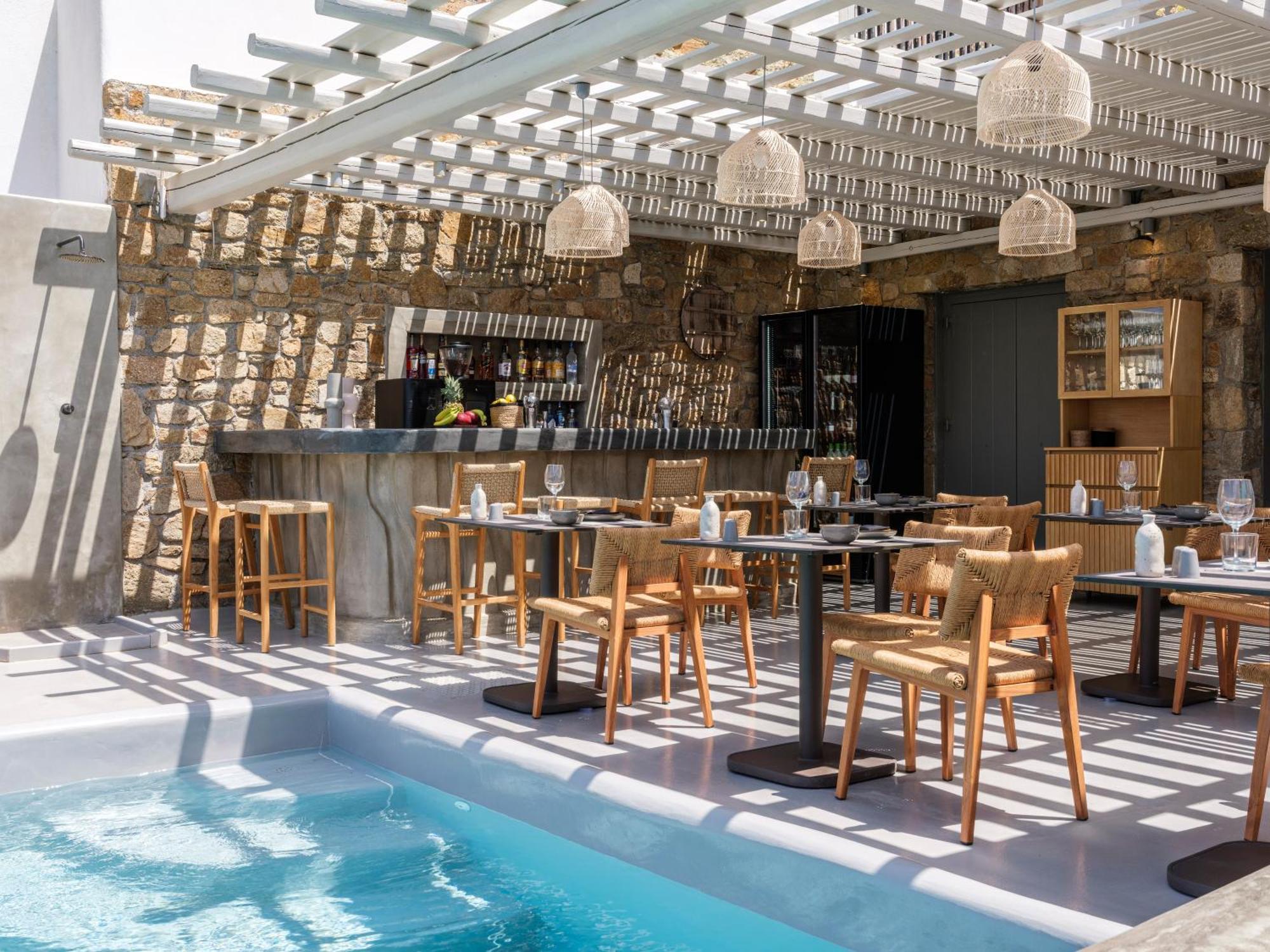 Mykonos Residence Villas & Suites Merchia Beach ภายนอก รูปภาพ