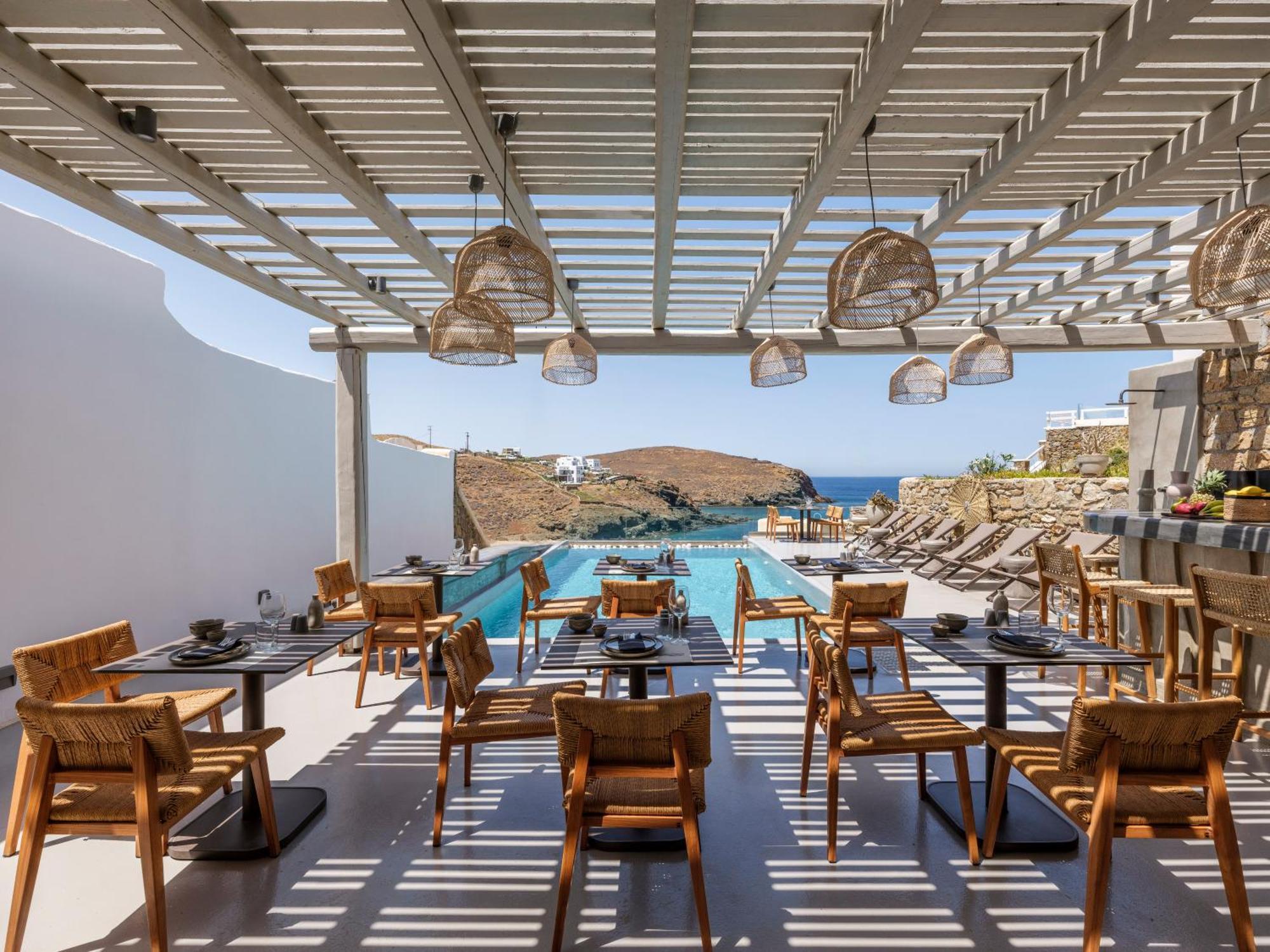 Mykonos Residence Villas & Suites Merchia Beach ภายนอก รูปภาพ