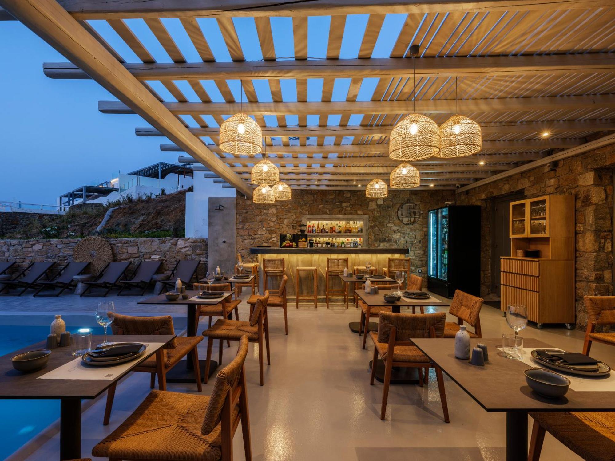Mykonos Residence Villas & Suites Merchia Beach ภายนอก รูปภาพ