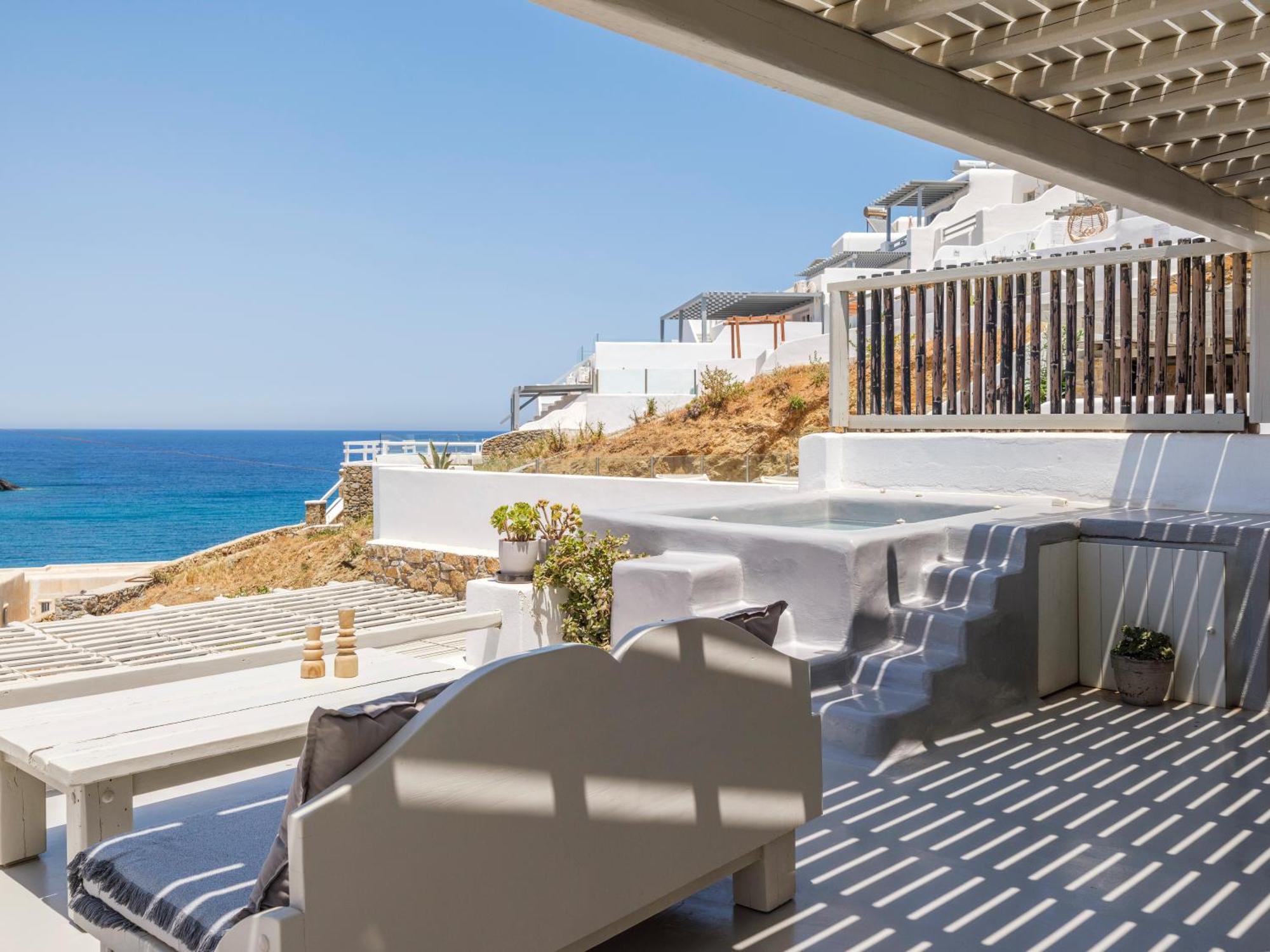 Mykonos Residence Villas & Suites Merchia Beach ภายนอก รูปภาพ