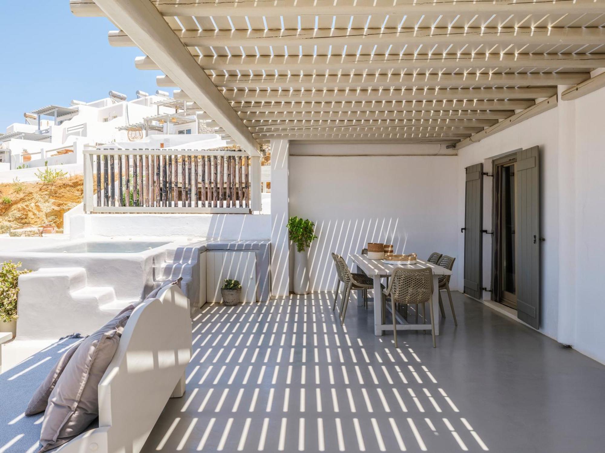 Mykonos Residence Villas & Suites Merchia Beach ภายนอก รูปภาพ
