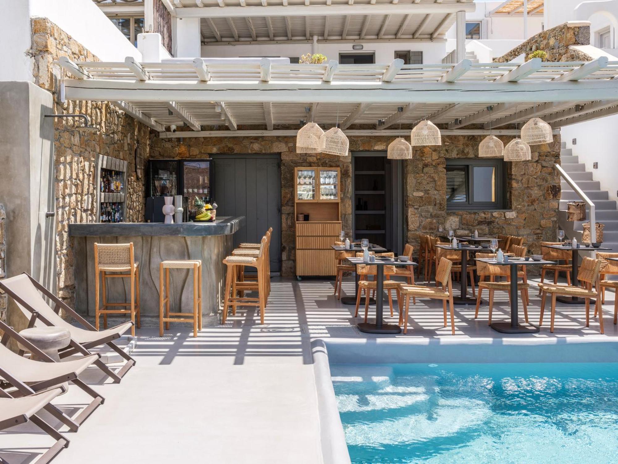 Mykonos Residence Villas & Suites Merchia Beach ภายนอก รูปภาพ